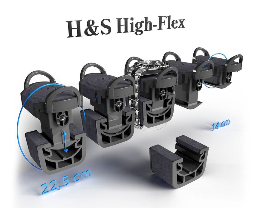 La winder-ele de calitate poți ajusta dimensiunea pernuțelor, astfel încât ceasurile să stea perfect.