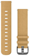 Curea din piele Garmin 20mm (pentru Venu, Venu Sq, Venu Sq 2, Venu 2 plus etc.), bej, Quick Release, 010-12691-04