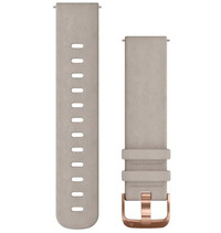 Curea din piele Garmin 20mm (pentru Venu, Venu Sq, Venu Sq 2, Venu 2 plus etc.), gri, Quick Release, 010-12691-07