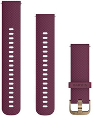 Curea din silicon Garmin 20mm (pentru Venu, Venu Sq / Sq 2 / 2 plus și altele), mov, + parte prelungită, Quick Release, 010-12691-05
