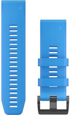 Curea din silicon Garmin 26mm (pentru Garmin Fenix 8/7X/6X (51mm), Tactix și altele), albastru V1, QuickFit, 010-12741-02