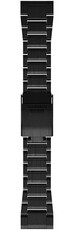 Brățară din titan Garmin 26mm (pentru Garmin Fenix 8/7X/6X (51mm), Tactix și altele), negru V2, QuickFit, 010-12580-00