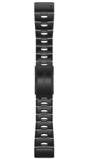 Brățară din titan Garmin 26mm (pro Garmin Fenix 8/7X/6X (51mm), Tactix aj.), culoarea neagră V1, QuickFit