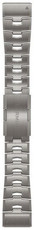 Brățară din titan Garmin 26mm (pentru Garmin Fenix 8/7X/6X (51mm), Tactix etc.), gri, QuickFit, 010-12864-08