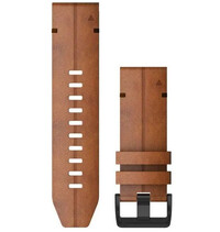 Curea din piele Garmin 26mm (pentru Garmin Fenix 8/7X/6X (51mm), Tactix etc.), maro, QuickFit, 010-12864-05