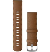 curea din piele Garmin 22mm (pentru Venu, Forerunner 255, Vívoactive 4 și altele), maro, Quick Release, 010-12932-24
