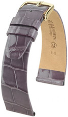 curea din piele Hirsch Prestige M 02307112-1, violet, piele de aligator, lungime M, Quick Release