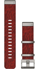 Curea din nylon Garmin 22mm (pentru Garmin Fenix 8/7/6 (47mm), Epix 2 și altele), roșu V2, QuickFit, 010-12738-22