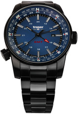Traser P68 Pathfinder GMT Blue cu brăţară metalica