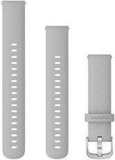 Curea din silicon Garmin 18mm (pentru Venu 2S, Vívoactive 4S, Vívomove 3S), gri V3, Quick Release, + parte prelungită, 010-12932-0C