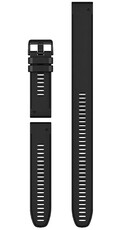 Curea de silicon Garmin 26mm (pro Garmin Fenix 8/7X/6X (51mm), Tactix aj.), culoarea neagră, QuickFit, + partea extinsă