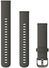 Curea de silicon Garmin 18mm (pro Venu 2S, Vívoactive 4S, Vívomove 3S), culoarea gri V4, Quick Release, + partea extinsă