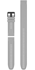 Curea de silicon Garmin 26mm (pro Garmin Fenix 8/7X/6X (51mm), Tactix aj.), culoarea gri, QuickFit, + partea extinsă