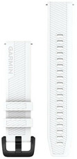 Curea din silicon Garmin 20mm (pentru Venu, Venu Sq, Venu 2+ și altele), alb, Quick Release, 010-13076-02