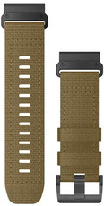 Curea din nylon Garmin 26mm (pentru Garmin Fenix 8/7X/6X (51mm), Tactix și altele), maro, QuickFit, 010-13010-11