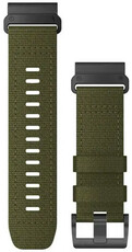 Curea de nailon Garmin 26mm (pro Garmin Fenix 8/7X/6X (51mm), Tactix aj.), culoarea verde, QuickFit