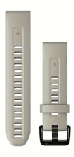 Curea din silicon Garmin 20mm (pentru Garmin Fenix 8/7S/6S (43mm), etc.), bej, QuickFit, 010-13102-04