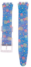 Curea de plastic Ricardo 17mm (pro Swatch), multicolor C11