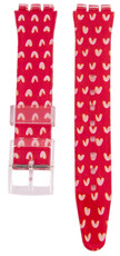 Curea de plastic Ricardo 17mm (pro Swatch), multicolor C13