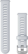 Curea din silicon Garmin 18mm (pentru Venu 2S, Vívoactive 4S, Vívomove 3S și altele), albă, Quick Release, 010-11251-3F
