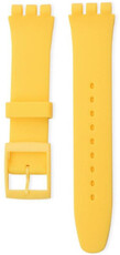 Curea de silicon Ricardo 17mm (pro Swatch), culoarea galbenă