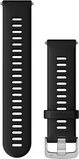 curea din silicon Garmin 22mm (pentru Venu, Forerunner 255, Vívoactive 4 și altele), negru, Quick Release, 010-11251-3A