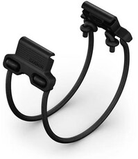 Curea de silicon Garmin 22mm Bungee Mount(pro Garmin Fenix 8/7/6 (47mm), Epix 2 aj.), culoarea neagră, QuickFit
