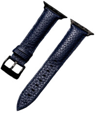 Curea din piele Ricardo (pro Apple Watch 42/44/45/49mm), culoarea albastră