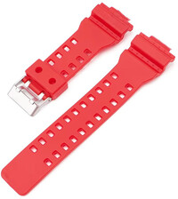 Curea din plastic Ricardo Cassola 16mm (pentru Casio G-Shock GA-100, GA-110, GD-120, GLS-100), roșu
