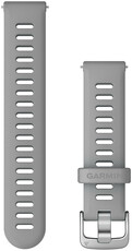 curea din silicon Garmin 18mm (pentru Venu 2S, Vívoactive 4S, Vívomove 3S), gri V1, Quick Release, 010-11251-3G