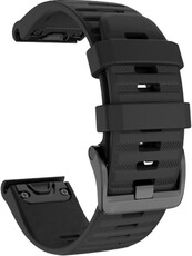 Curea din silicon Ricardo 22mm (pentru Garmin Fenix 8/7/6 (47mm), Epix 2 și altele), neagră V1, QuickFit