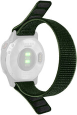 Curea din nylon Ricardo 22mm (pentru Garmin Fenix 8/7/6 și altele), verde, tip trecere