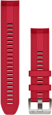 Curea din silicon Garmin 22mm (pentru Garmin Fenix 8/7/6 (47mm), Epix 2 și altele), roșie V2, QuickFit, 010-13225-03