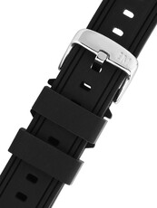 Curea de silicon Morellato Brais 5755187.019 L, culoarea neagră, Quick Release