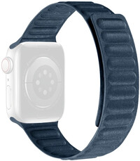 Curea textilă Ricardo (pentru Apple Watch 42/44/45/49mm), albastră, magnetică