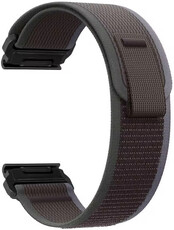 Curea de nailon Ricardo 26mm (pro Garmin Fenix 8/7X/6X (51mm), Tactix aj.), culoarea neagră V2, QuickFit