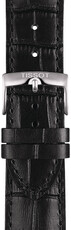 Curea din piele Tissot T852.041.653 22mm, culoarea neagră, Quick Release