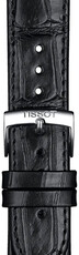 Curea din piele Tissot T852.043.012 20mm, culoarea neagră, Quick Release