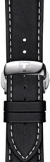 Curea din piele Tissot T852.044.599 21mm, culoarea neagră, Quick Release