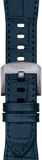 Curea din piele Tissot T852.047.701 (pentru Tissot PRX 40mm), albastră