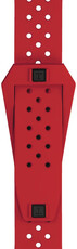 Curea din cauciuc Tissot Sideral T852.048.860 20mm, culoarea roșie, Quick Release