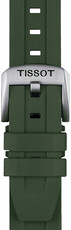 Curea din cauciuc Tissot T852.049.054 20mm, culoarea verde, Quick Release