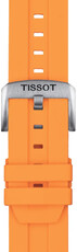 Curea din silicon Tissot T852.047.918 22mm, portocaliu, Quick Release