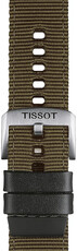 Curea textilă Tissot T852.046.756 22mm, culoarea verde, Quick Release