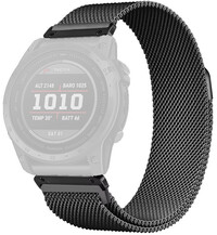 brățară din oțel inoxidabil Ricardo Champoluc 22mm, Black, QuickFit