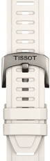 Curea de silicon Tissot T852.049.245 21mm, culoarea albă, Quick Release