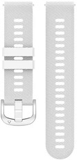 Curea de silicon Ricardo 20mm (pro Garmin Forerunner 165, aj.), culoarea albă, Quick Release