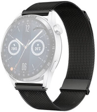 Brățară din oțel Ricardo 20mm (pentru Garmin Venu, Venu Sq, Venu Sq 2, Venu 2 plus și altele), negru, Milanese, Quick Release