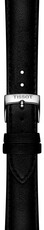 Curea din piele Tissot T852.050.319 18mm, culoarea neagră, vegan, Quick Release