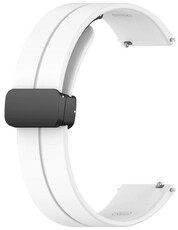 Curea din silicon Ricardo 22mm (pentru Huawei Watch GT 4, 5), alb, eliberare rapidă